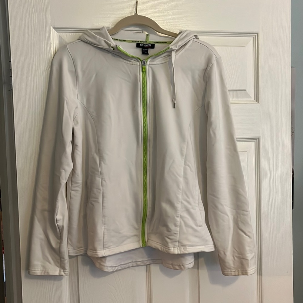 Women’s warm up jacket with hood